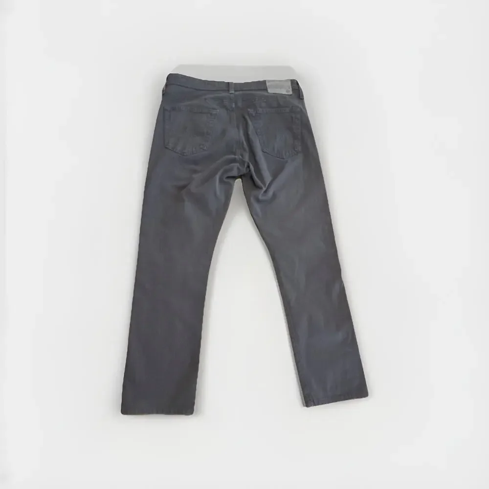 AG Adriano Goldschmied Slim Straight Stretch Gray‎ Casual Pants Men 32x32